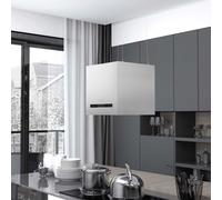 Cappa Da Cucina Ad Isola Sospesa Lcd Con Sensore 37 Cm Acciaio
