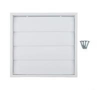 Cappa da cucina con protezione contro i parassiti integrata, copertura per fessure di ventilazione e copertura per condotto di scarico per cucina, bagno, asciugatrice, garage e camper in bianco