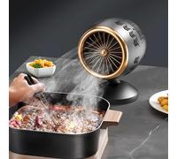 Cappa da Cucina da Tavolo, Aspiratore da Cucina Ricaricabile tramite USB con Filtro in Cotone, Altezza Regolabile e Rotazione a 360°, for Barbecue Interno, Spezzatino, Gadget da Cucina