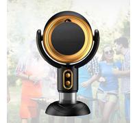 Cappa da Cucina da Tavolo, Piccola Cappa da Cucina Portatile alimentata Tramite USB, Batteria al Litio da 3000 mAh, 2 Livelli di velocità del Vento, Estrazione Rapida del Fumo,d'oro