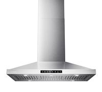 Cappa da cucina Island da 36 pollici, 390 CFM, con touch/gesture, montaggio a soffitto, convertibile senza canalizzazione, ventola a 3 velocità, 3 filtri deflettori in acciaio inox