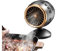 Cappa da scrivania compatta con doppio filtro | Ventola di scarico a basso rumore, cappa da cucina portatile | angolo regolabile in altezza, filtro dell'aria a 2 velocità per camper, cottura in