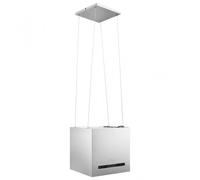 Cappa decorativa a isola VidaXL 37 cm P in acciaio inossidabile