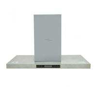 Cappa decorativa a isola VidaXL 90 cm P in acciaio inox