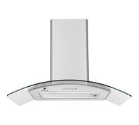 Cappa decorativa - CONTINENTAL EDISON - CEH60GS2 60 x 47 x 50/84 cm - Acciaio inox / Vetro