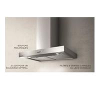 Cappa decorativa in acciaio inox CONTINENTAL EDISON CEHD6058S - 60 cm