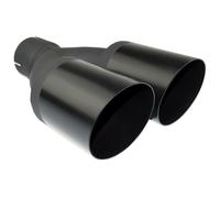 Cappa di Scarico NBL2-90-1 Tubo Finale Doppio Nero 2x 90mm per 65mm Spina