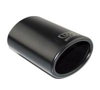 Cappa di Scarico Ovale Nero Endrohr Scarico Sportivo per 40-55mm Spina