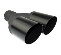 Cappa di Scarico Tubo Finale Doppio Nero NBL2-80-1 2x 80mm 50mm Spina