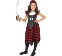 Cappa e Spada Pirata Ragazze Pirati Costume Bambini Libro Giorno Completo