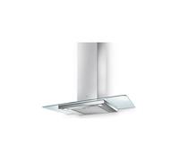 Elica Cappa Cucina Aspirante a Parete Larghezza 90 cm Profondità 45 cm colore Acciaio - 68516390 FLAT GLASS IX/A/90