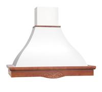 Cappa FHULLER Parete Rustica Athena 120 Completa di Trave Legno Verniciato a Campione, di Serie MOTORE 420 m³/h Opzione Motore 620 m³/h