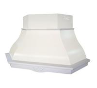 Cappa FHULLER Parete Rustica Athena Angolo Angolare 103X103 Completa di Trave Legno Verniciato a Campione, di Serie MOTORE 420 m³/h Opzione Motore 620 m³/h