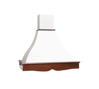 Cappa FHULLER Parete Rustica AURORA 60 Completa di Trave Legno Verniciato a Campione, di Serie MOTORE 420 m³/h Opzione Motore 620 m³/h