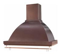 Cappa FHULLER Parete Rustica Moderna Marta K213 da 90 Motore 420 M³/h di serie, "600 M³/h OPZIONE", Verniciata RAME RAMATA Con Sottopensile Rame, 3 Velocità, Luci Led 2 W, Pannelli Alluminio