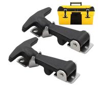 Cappa in, 2 pezzi, con manico a T HaSp, in, flessibile, con clip, per cassetta degli attrezzi, carrelli, per veicoli