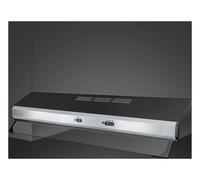 Smeg Cappa Cucina Aspirante Semi-integrata Larghezza 90 cm Classe E colore Inox/Nero - KSEC91XE3