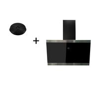 Cappa Inclinata Testa Libera 60 CM Nero Con Filtro [EEK: A++]