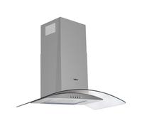 Samet Cappa Cucina Aspirante a Parete Larghezza 90 cm Classe F colore Inox Cupolino in Vetro - WETH90IX