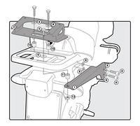 Portavaligia KR694 per BMW R1150GS specifico per valigie MONOKEY