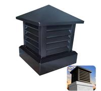 Cappa per camino con design con finestrella, copertura resistente alle intemperie per una maggiore protezione dello scarico, facile da installare