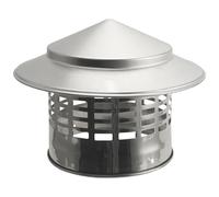 Cappa per camino in acciaio inox con rete di protezione contro gli uccelli, design anti-vento per la ventilazione del tetto