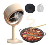 Cappa portatile da tavolo, piccola cappa con filtro staccabile, efficiente ventola di scarico da cucina per barbecue al coperto, pentola calda, comode prese d'aria