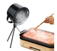 Cappa portatile per cucinare, cappa da tavolo con regolazione a 3 velocità, mini cappe da cucina da appendere, filtro fumi per barbecue al coperto, pentola calda, cucina camper (nero cenere)