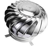 Cappa rotante in acciaio inossidabile 304 con girandola per uccelli e ventola, resistente cappa per camino anti detriti, per una maggiore ventilazione e protezione esterna