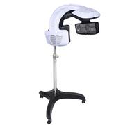 Cappa secca per capelli, 1500 W, 0 - 80 °C, per asciugacapelli, al quarzo, per capelli, 1 - 1,5 m, regolazione dell'altezza con 4 ruote universali