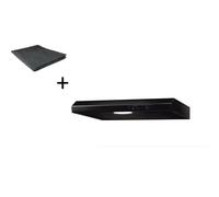 Cappa Sottopensile 60 CM Nero Con Filtro respekta [EEK: C]