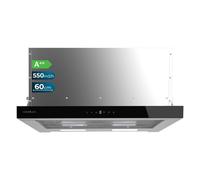 Cappa Telescopica 60 cm Flux TLT 605500 Glass A Motore 70W Basso Consumo Fronte