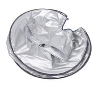 Cappa Vapore per Chioma da Salone, Poliestere Argento | Trattamento Chioma, Incapsulamento 360 Gradi, per Lettino Shampoo e Rituali di Aromaterapia