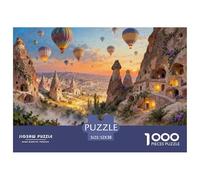 Cappadocia turca Palloncino alba Puzzle in Legno Impermeabile DIY Puzzles Da 1000 Pezzi Regali Per Adulti Colorati Giochi Educativi