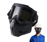 Cappe da saldatura, maschera per saldatore in policarbonato antiriflesso per ridurre al minimo i rischi di calore, attrezzatura protettiva resistente al calore, lenti auto-oscuranti, copricapo per