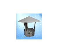 Cappe per camini e cappe per camino, cappe per camino copertura del camino con cono superiore, parapioggia zincata, copertura per tetto di protezione antipioggia tubo, metallo - cappello da neve