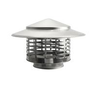 Cappe per - Comignolo in acciaio inox | Comignolo per esterno | Cappucci impermeabili per camini per camini, cappucci antipioggia per tetto | Articoli per la casa a prova di uccelli, ada