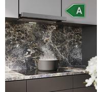 Cecotec Cappa aspirante telescopica da Bolero Flux TLM 603500 Inox A. Motore 70 W, potenza di aspirazione 60 cm, 350 m3/h, meccanico, 2 livelli di potenza, luce e filtro al carbonio, finitura, Inox