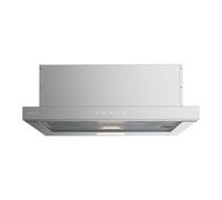 Cecotec Cappa aspirante telescopico 60 cm bolero Flux TLT 604000 Inox A+++. Aspirazione 415m3/h, motore DC, 3 velocità, SS Touch Control, finitura inossidabile, luce LED, filtri in alluminio e