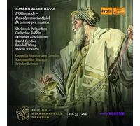 Johann Adolf Hasse Johann Adolf Hasse: L'olimpiade (CD) Album