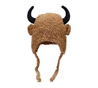 Cappelli a forma di corno di bue per adulti, protegge l'orecchio, per cosplay, Halloween, vacanze, regali, per bambini, tinta unita, inverno, animali, corno per bambini, bella fibra di poliestere