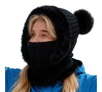 Cappelli a maglia da donna, copricapo per freddo, berretto a sciarpa calda, per sci, snowboard, escursionismo, corsa, pattinaggio sul ghiaccio, sciatori, escursionisti, corridori, viaggiatori