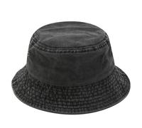Cappelli A Secchiello Uomo Berretto da pescatore lavato in denim invecchiato Berretto da pescatore indossabile su entrambi i lati Cappellino estivo for protezione solare ombrellone estivo Bucket Hat(B