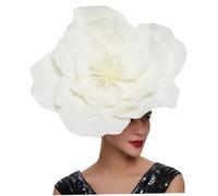 Cappelli affascinanti per donne Cappello Flower Beige Vintage Fashion 8.66 In Dia Women's Affators Weepers for Tea Party, giocattoli.