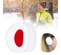 Cappelli anti vento e freddo, caldi e senza cinturino, 2 pezzi, protettori acustici per uomo, inverno all'aperto, taglia L