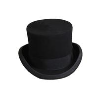 Cappelli Autunnali e Invernali Uomo Donna Lana Piatto Uomo Top Fedora Versatile Gentleman Cilindro Cappello Steampunk Elegante