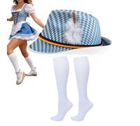 Cappelli bavaresi tedeschi | comodo e divertente tessuto non tessuto | Costume cosplay e cappelli originali tedeschi, adatto per feste, traslotti, danza, dimostrazioni e palcoscenici, donne, uomini