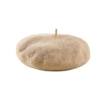Cappelli Beret Vintage Beret per Le Donne di Francese Classico Berretto Colore Solido Classico Francese Beret Artista Cappelli Inverno Caldo Cappello per Le Donne e Gli Uomini (Cachi)