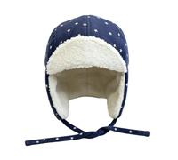 Cappelli bomber per le donne con stampa di stelle cappello peloso caldo | Berretto da sci foderato in pile con paraorecchie, pieghevole, regolabile, per sci, escursionismo e attività all'aperto