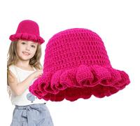 Cappelli Bucket Uncinetto Per Donne | Confortevole Elegante Accessorio Per La Testa,Cappelli Da Pescatore A Maglia Per Le Donne - Per Il Freddo Inverno Casual Ciclismo Viaggi Navetta Camminare